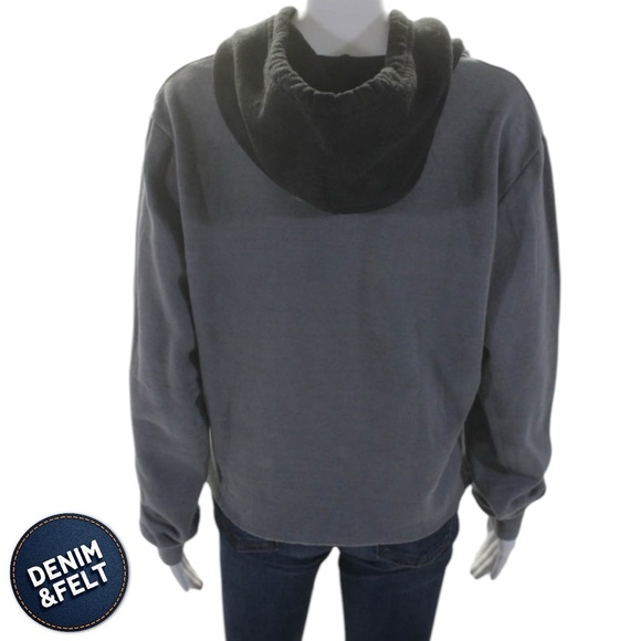 Aviator Nation Gray Hoodie with Black Hood - Picture 3 of 13